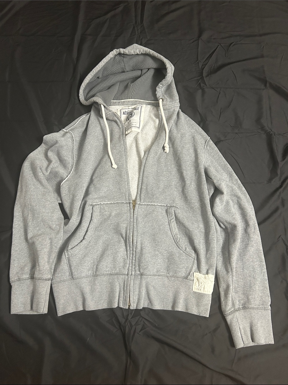 Aeropostale Light Gray Women's Zip Hoodie